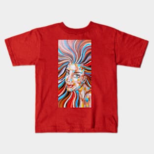 Woman Face Kids T-Shirt